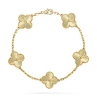 [Solara Jewelry]CLOVER 5 FLOWERS LASER BRACELET