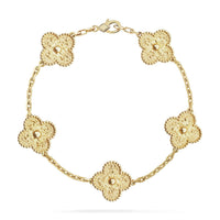 [Solara Jewelry]CLOVER 5 MOTIFS BRONZING BRACELET
