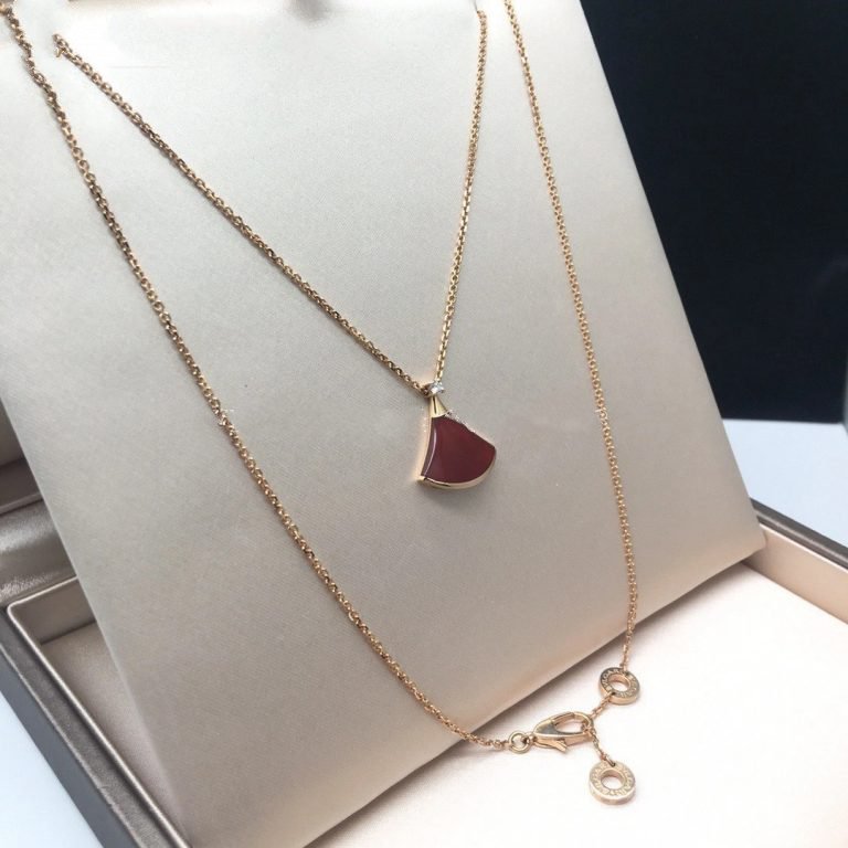 [Solara Jewelry]DREAM NECKLACE CARNELIAN 1 DIAMOND