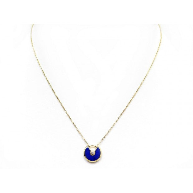 [Solara Jewelry]AMULETTE ROSE GOLD AGATE NECKLACE
