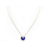 [Solara Jewelry]AMULETTE ROSE GOLD AGATE NECKLACE