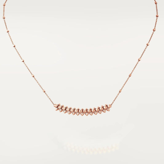 [Solara Jewelry]CLASH PINK GOLD NECKLACE