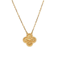 [Solara Jewelry]CLOVER 15MM  BRONZING NECKLACE