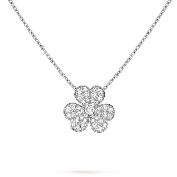 [Solara Jewelry]CLOVER DIAMOND NECKLACE SILVER