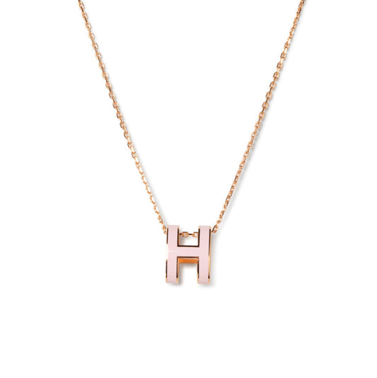 [Solara Jewelry]POP H PEDANT PINK GOLD