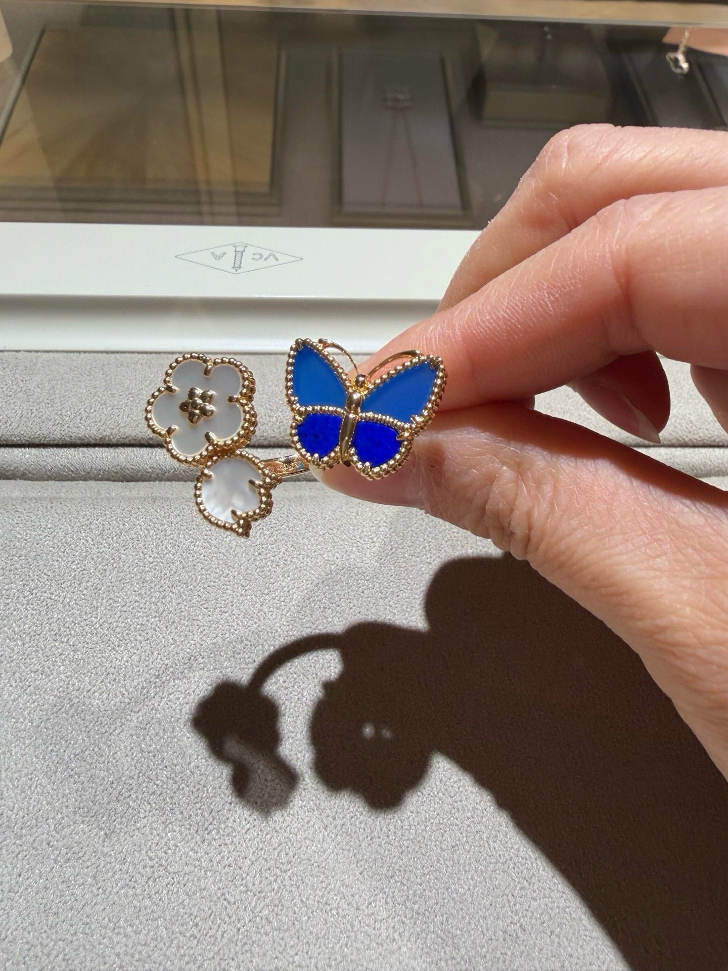 [Solara jewelry]LUCKY SPRING BUTTERFLY OPEN-FACE RINGS
