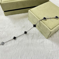 [Solara Jewelry]CLOVER 6 MOTIF  ONYXS BRACELET