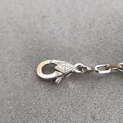 [Solara Jewelry]CLOVER 5 MOTIF ONYXS DIAMOND BRACELET SILVER