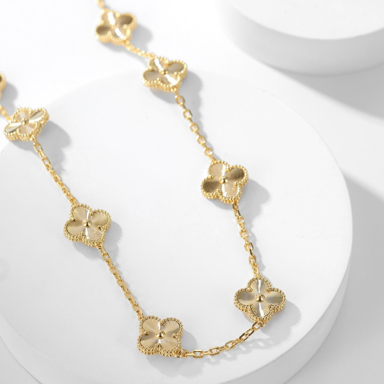 [Solara Jewelry]CLOVERS THE 10-MOTIFS LASER NECKLACE