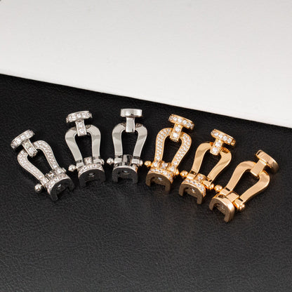 [Solara Jewelry]FORCE LARGE HORSESHOE FULL DIAMOND BRACELET GOLD