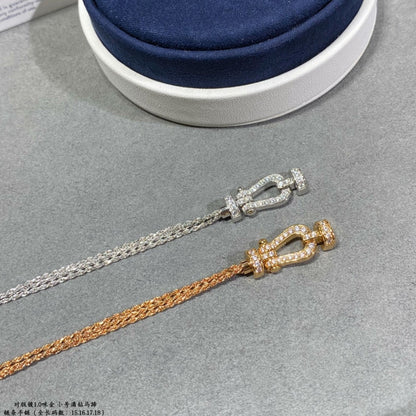 [Solara Jewelry]FORCE SMALL HORSESHOE  DIAMOND CHAIN ROPE BRACELET