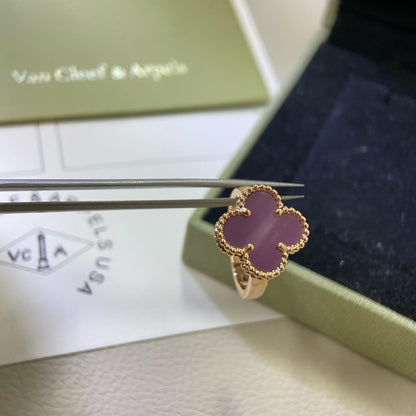 [Solara Jewelry]CLOVER  PURPLE VIOLET RING