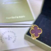 [Solara Jewelry]CLOVER  PURPLE VIOLET RING