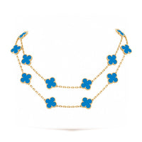 [Solara Jewelry]CLOVER 20 MOTIFS TURQUOISE GOLD