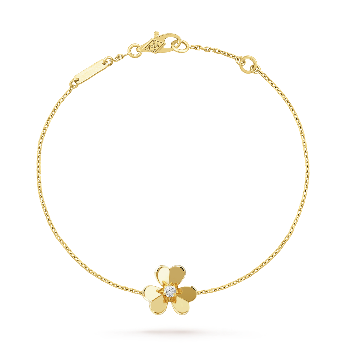 [Solara Jewelry]FRIVOLE GOLD FLOWER PINK MALACHITE BRACELET