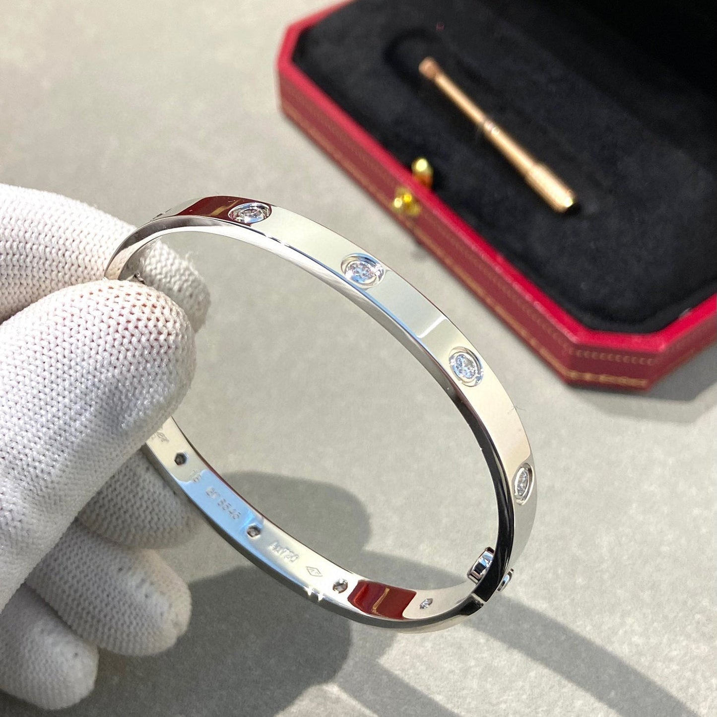 [Solara Jewelry]LOVE BRACELET 6.1MM 10 DIAMONDS