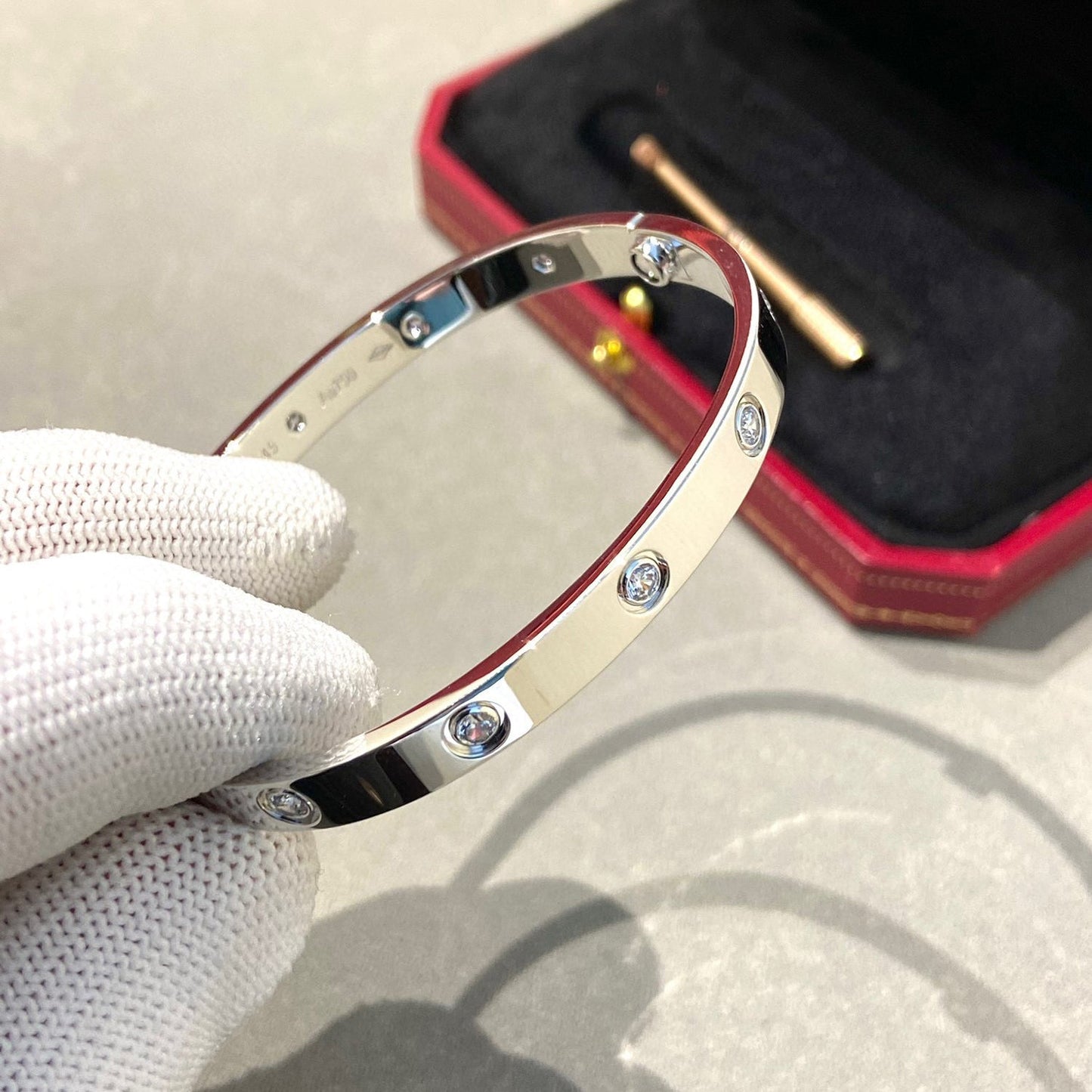 [Solara Jewelry]LOVE BRACELET 6.1MM 10 DIAMONDS