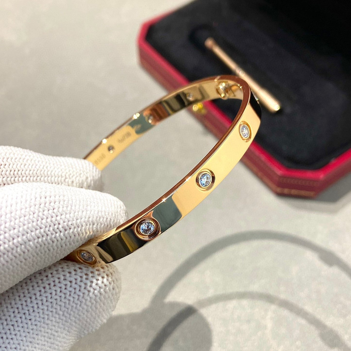 [Solara Jewelry]LOVE BRACELET 6.1MM 10 DIAMONDS