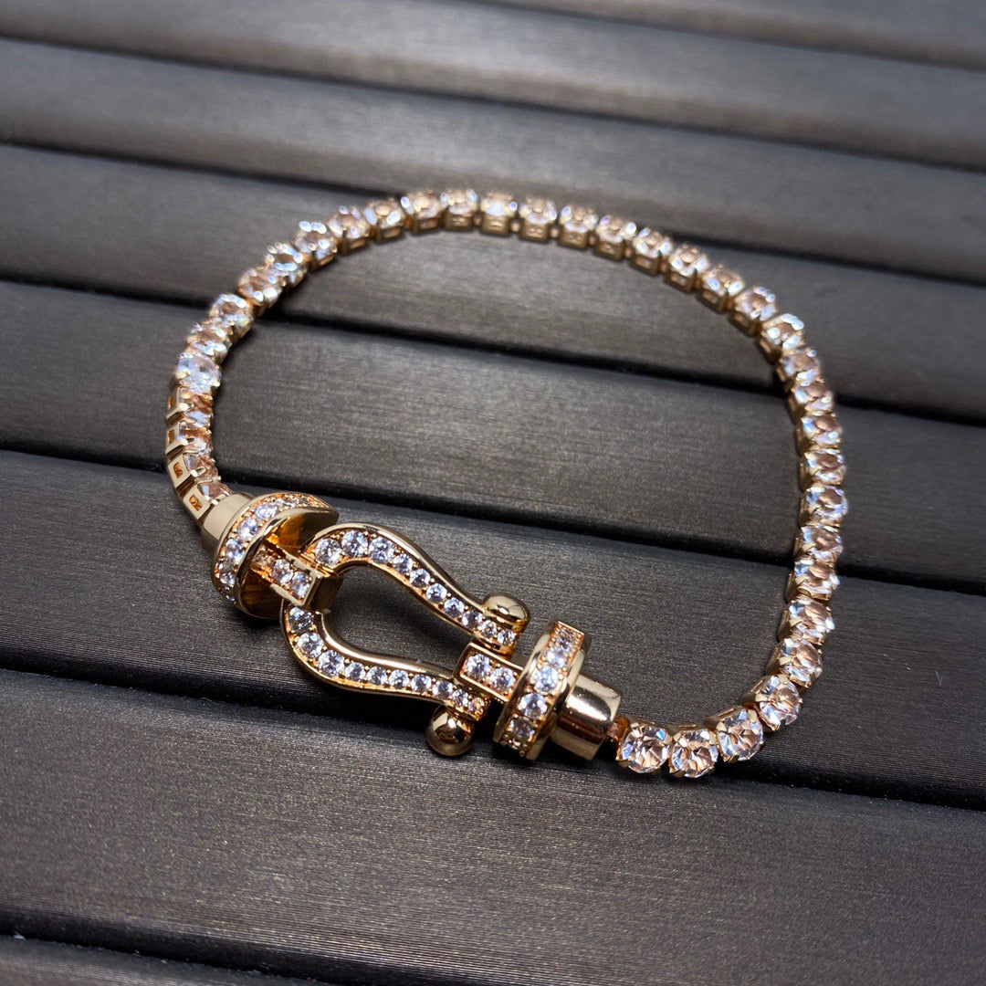 [Solara Jewelry]FORCE  HORSESHOE  DIAMOND TENNIS BRACELET
