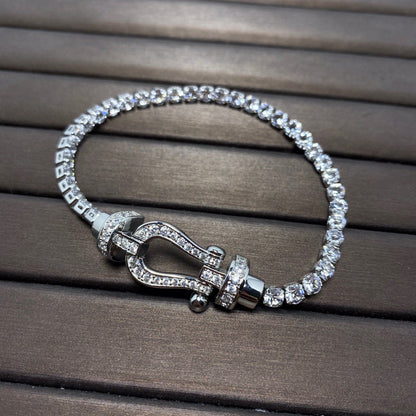 [Solara Jewelry]FORCE  HORSESHOE  DIAMOND TENNIS BRACELET