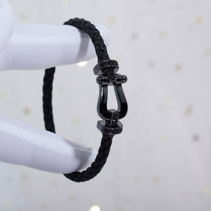 [Solara Jewelry]FORCE LARGE SERIES HORSESHOE BLACK SAMURAI BRACELET
