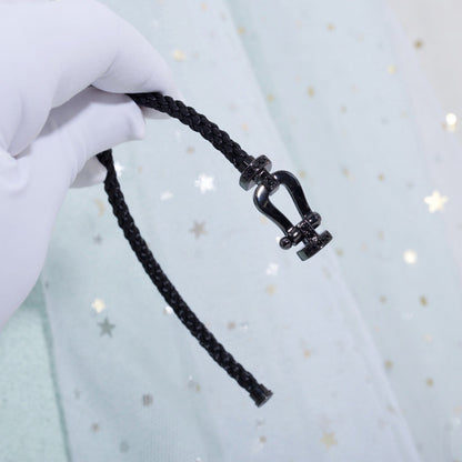 [Solara Jewelry]FORCE LARGE SERIES HORSESHOE BLACK SAMURAI BRACELET