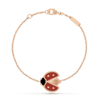 [Solara Jewelry]LUCKY SPRING 1 MOTIF PINK GOLD BRACELET