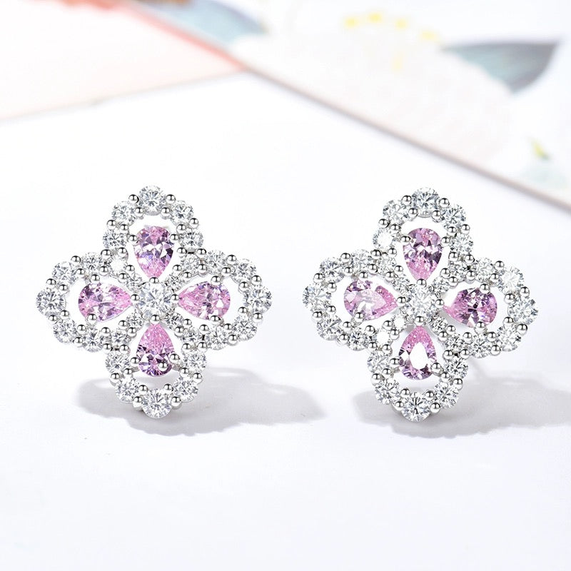 [Solara Jewelry]LOOP EARRINGS FULL MOTIF DIAMOND 16MM