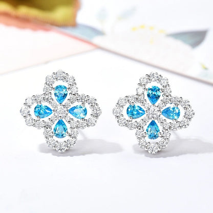 [Solara Jewelry]LOOP EARRINGS FULL MOTIF DIAMOND 16MM