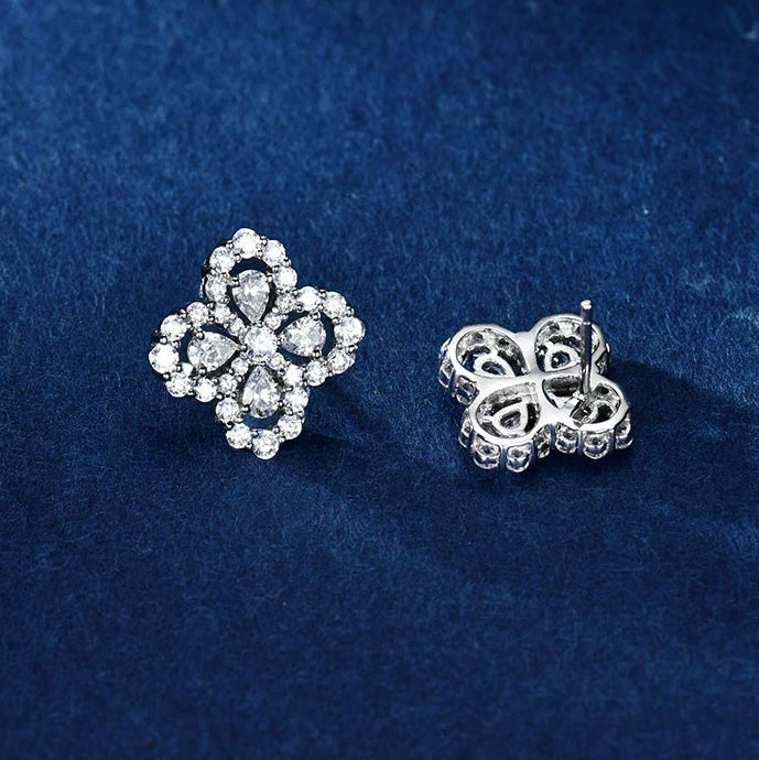 [Solara Jewelry]LOOP EARRINGS FULL MOTIF DIAMOND 16MM