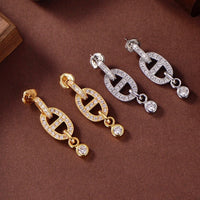 [Solara Jewelry]HM CHAINE DIAMOND EARRINGS