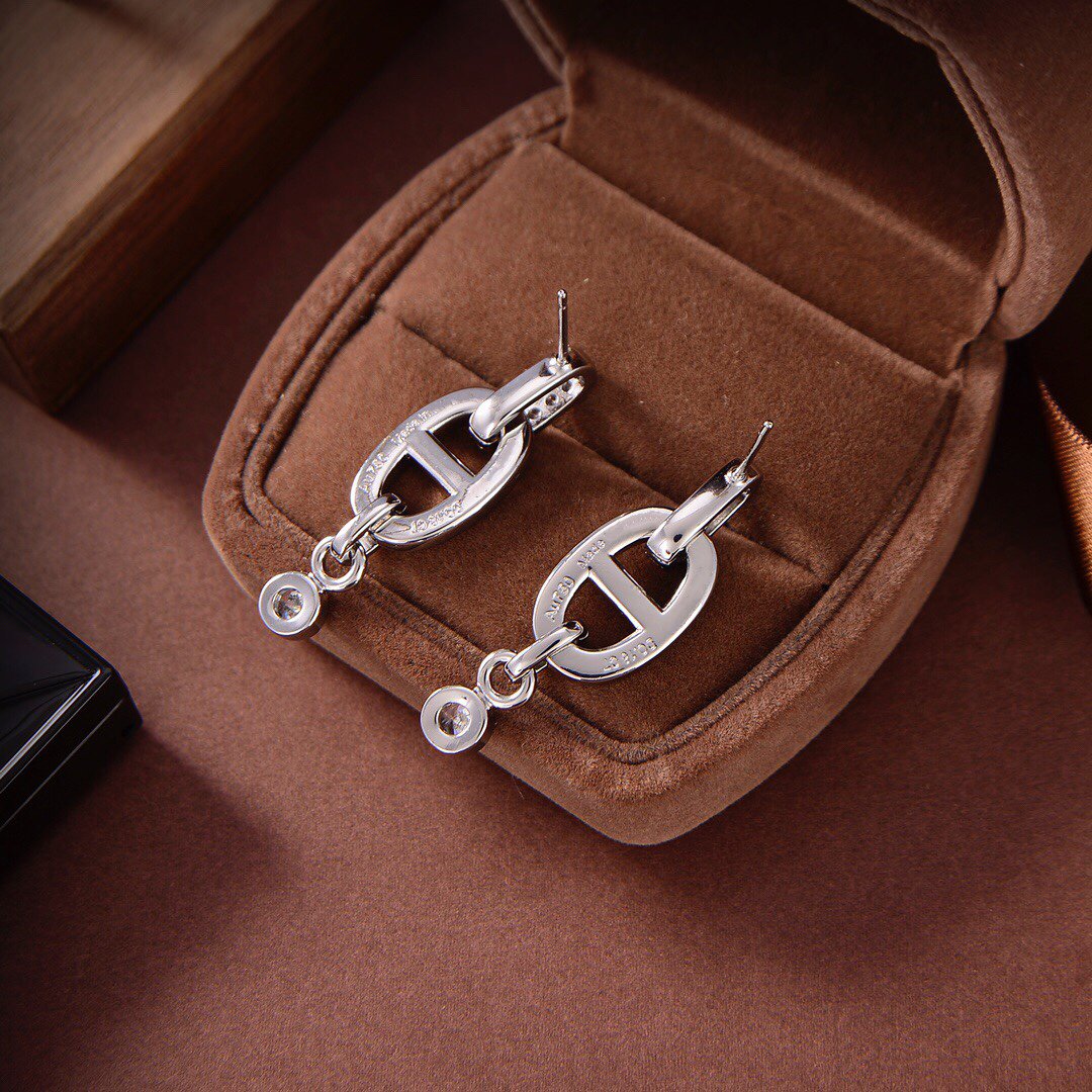 [Solara Jewelry]HM CHAINE DIAMOND EARRINGS