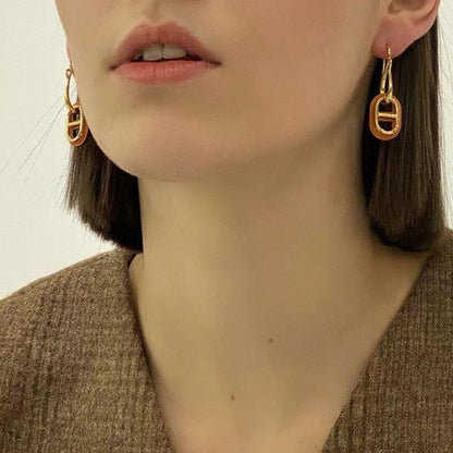 [Solara Jewelry]HM O'MAILLON GOLD EARRINGS
