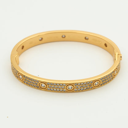 [Solara Jewelry]LOVE BRACELET 6.1MM DIAMOND-PAVED 10 BIG DIAMONDS