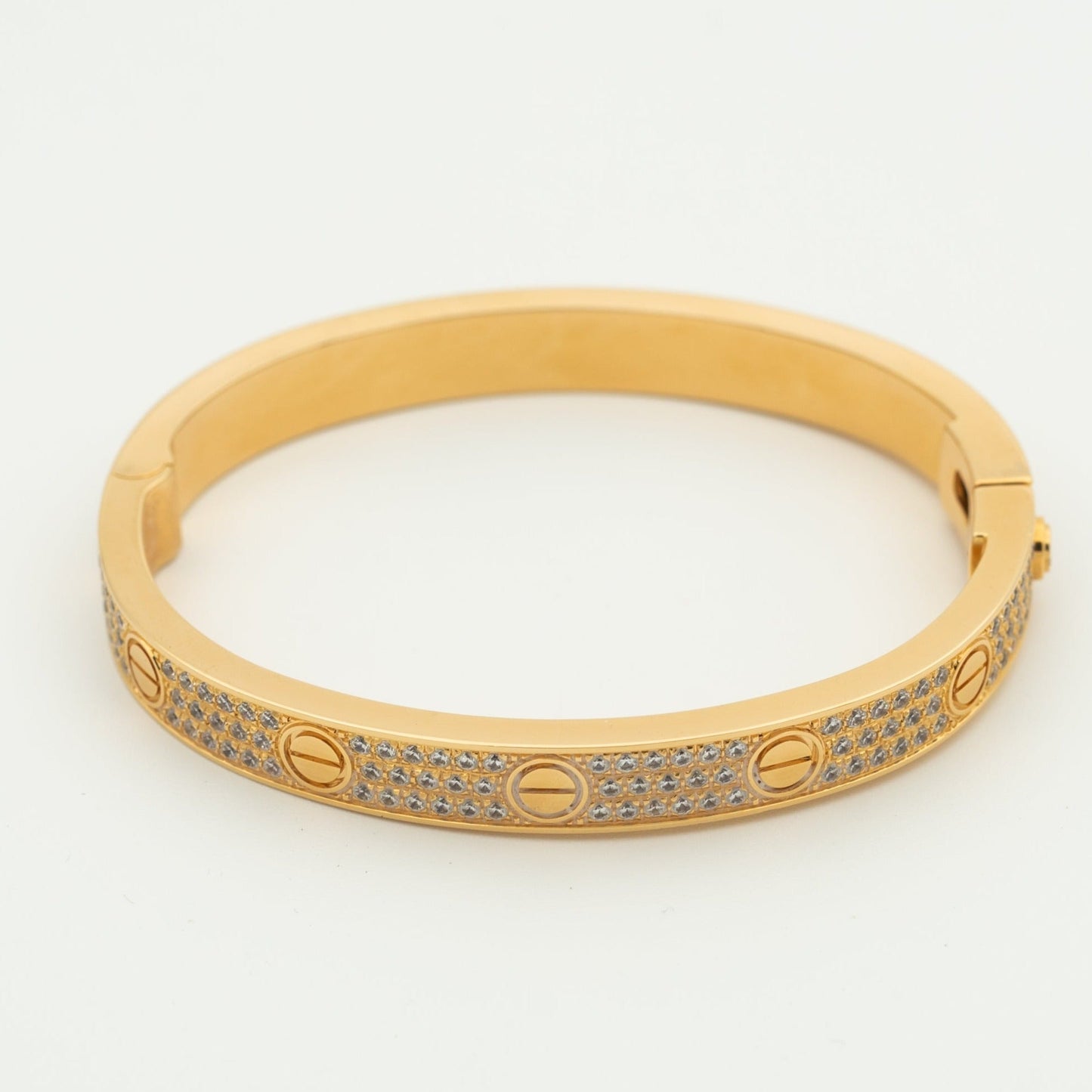 [Solara Jewelry]LOVE BRACELET 6.1MM DIAMOND-PAVED