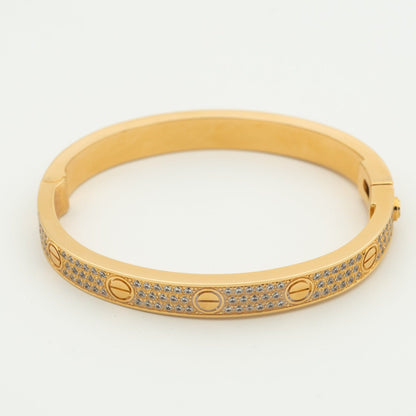 [Solara Jewelry]LOVE BRACELET 6.1MM DIAMOND-PAVED