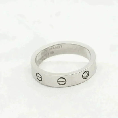 [Solara Jewelry]LOVE RING 4MM 1 DIAMOND SILVER