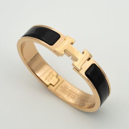 [Solara Jewelry]H BLACK BRACELET