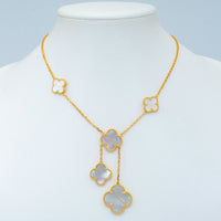 [Solara Jewelry]CLOVER MOTHER OF PEARL NECKLACE 6 MOTIF