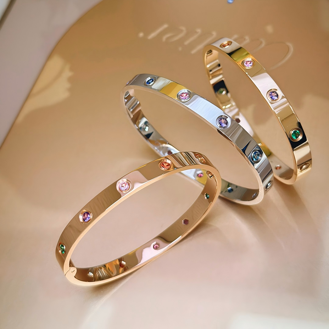[Solara jewelry]2026 RAINBOW LOVE BRACELET 6.1MM  10 DIAMONDS