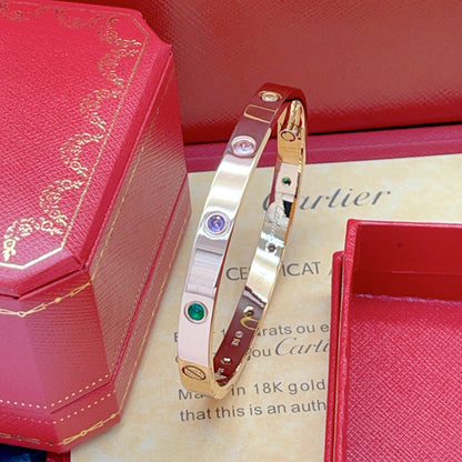 [Solara jewelry]2026 RAINBOW LOVE BRACELET 6.1MM  10 DIAMONDS