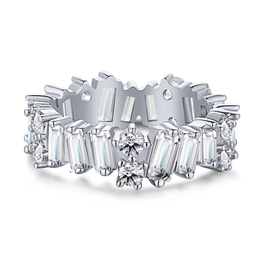 [Solara Jewelry]Delicate Multi Shape Tennis Ring