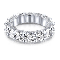 [Solara Jewelry]Wunderschöner Tennisring mit Rundschliff
