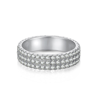 [Solara Jewelry]Dainty Round Cut Tennis Ring