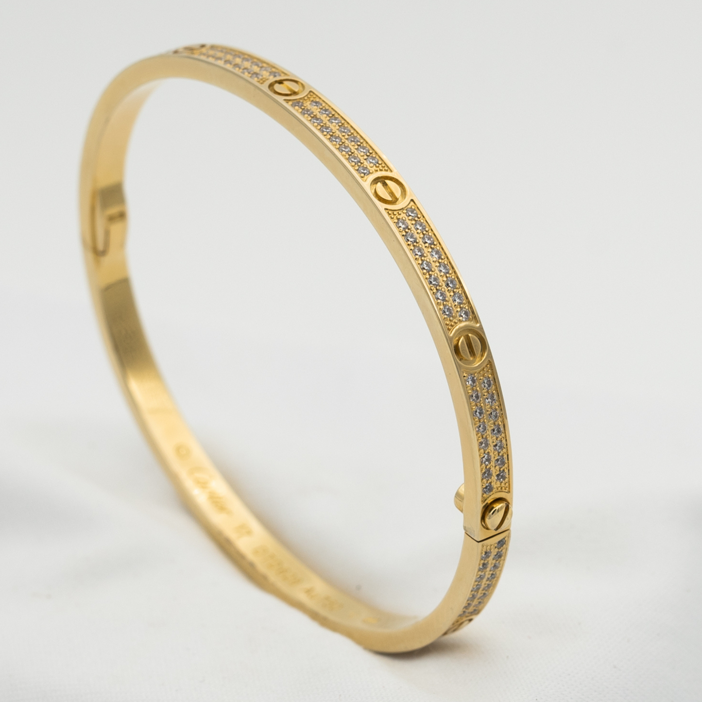 [Solara Jewelry]LOVE BRACELET 3.65MM DIAMOND-PAVED