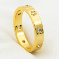[Solara Jewelry]LOVE RING 3.6MM 8 DIAMONDS