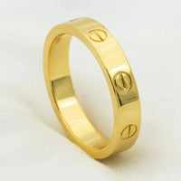[Solara Jewelry]LOVE RING 4MM 1 DIAMOND GOLD