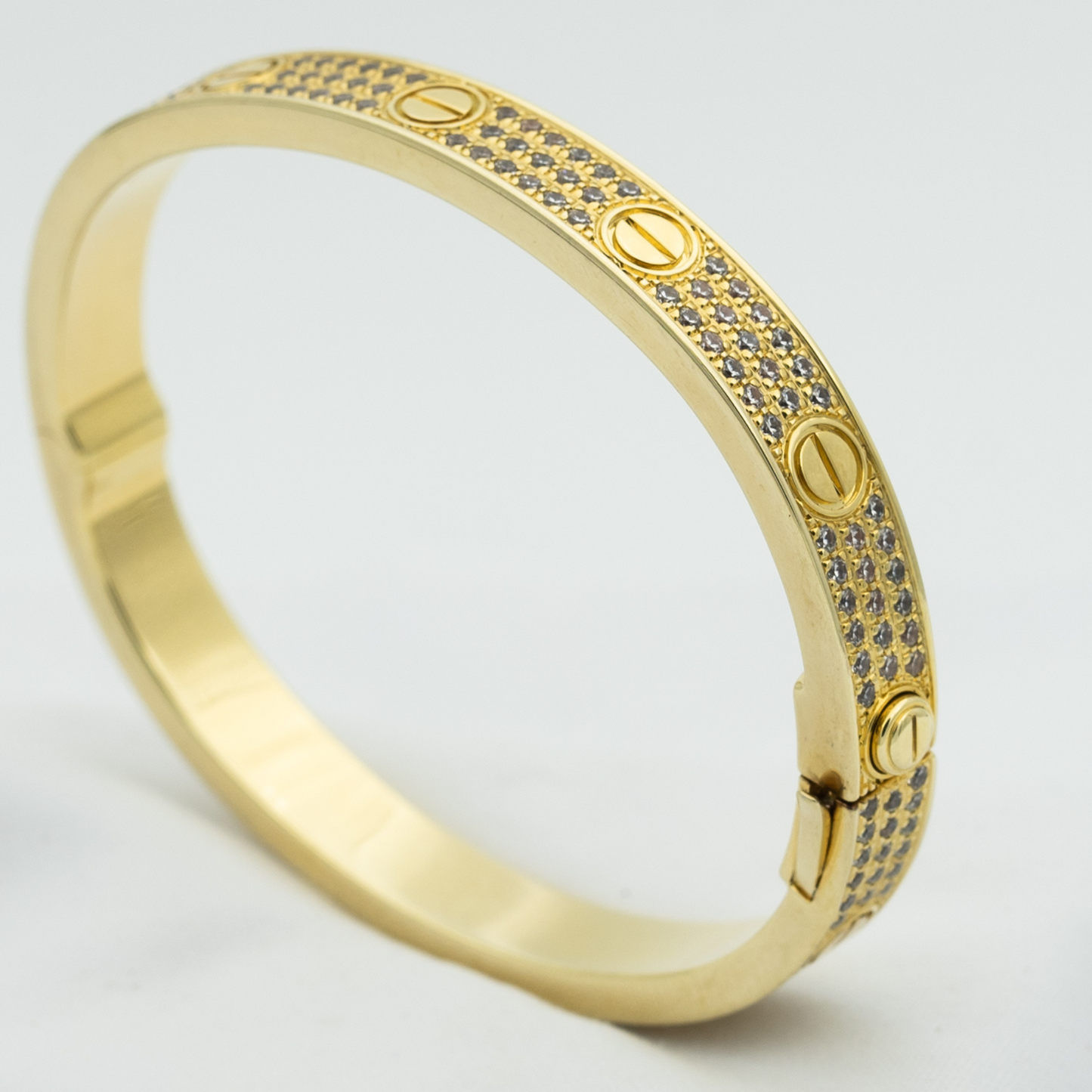 [Solara Jewelry]LOVE BRACELET 6.1MM DIAMOND-PAVED