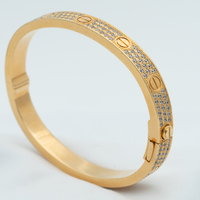 [Solara Jewelry]LOVE BRACELET 6.1MM DIAMOND-PAVED