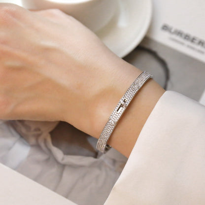 [Solara Jewelry]KELLY BRACELET DIAMOND PAVED
